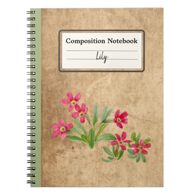Cuaderno Composición personalizada Primrose (Frente)