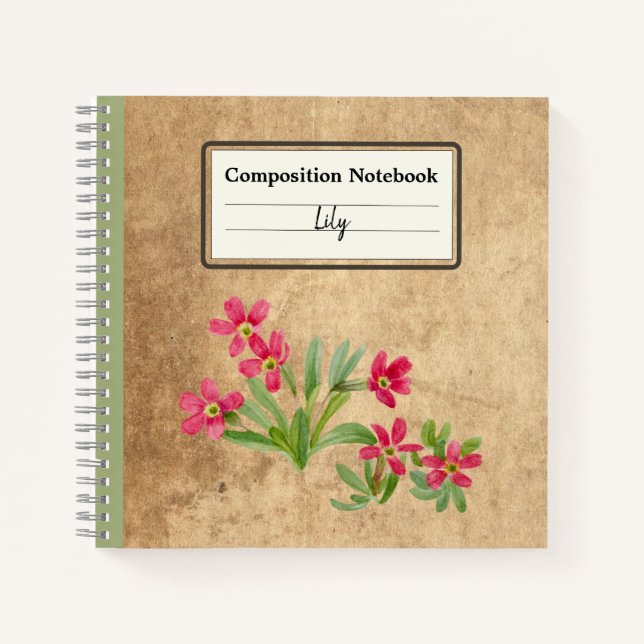 Cuaderno Composición personalizada Primrose (Anverso)