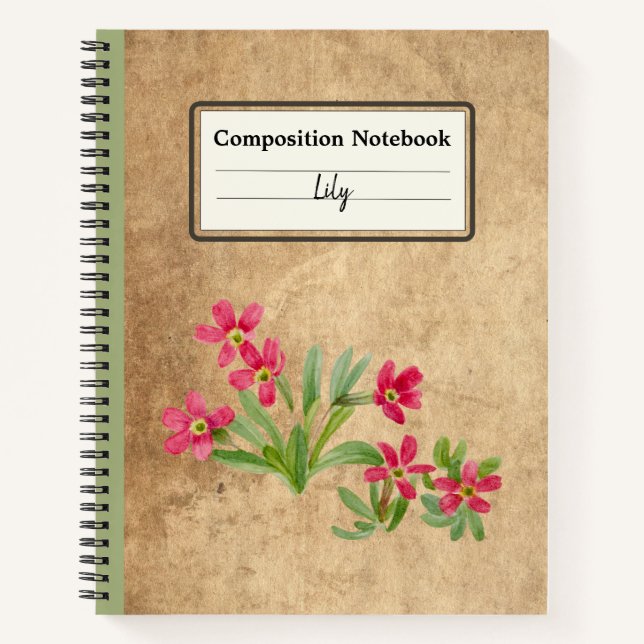 Cuaderno Composición personalizada Primrose (Anverso)
