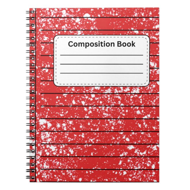 Cuaderno Composición roja (Frente)