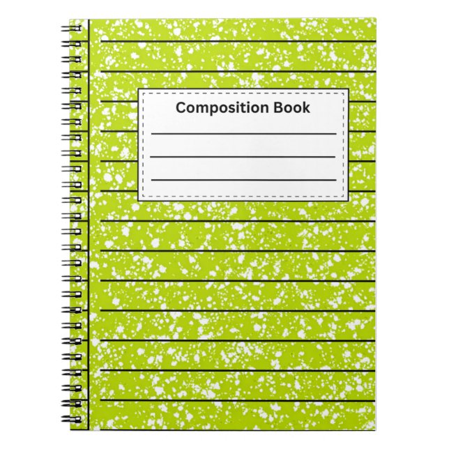 Cuaderno Composición verde (Frente)