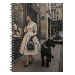 Cuaderno Compras por ventana con una foto de pantera negra