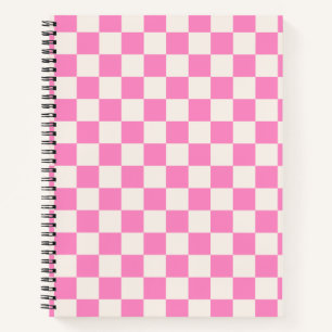 Cuaderno Comprobación rosa, Patrón de tablero de cheques,