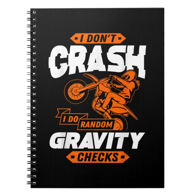 Cuaderno Comprobaciones de Gravedad Aleatorias - Motocross  (Frente)