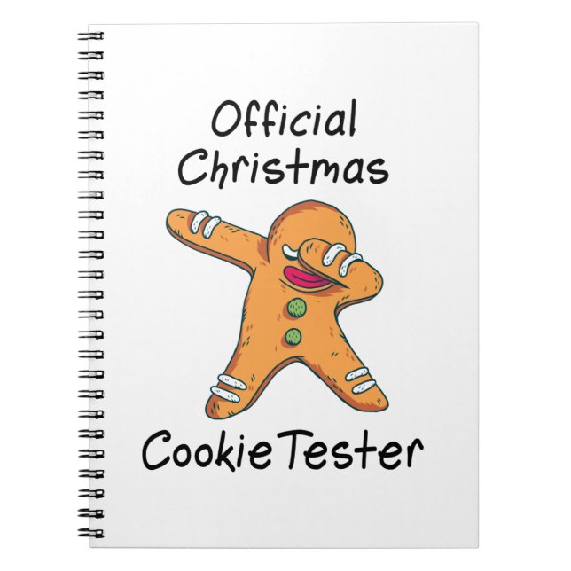 Cuaderno Comprobador de cookies de Navidades oficiales (Frente)
