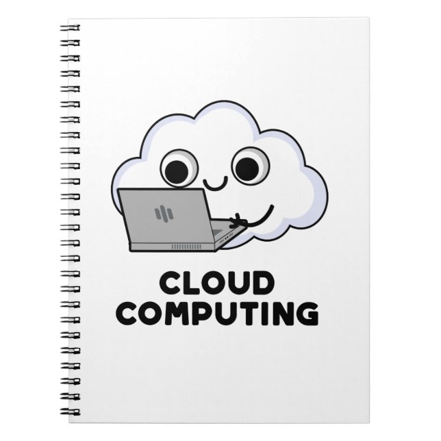 Cuaderno Computación en la Nube Chiste de Computadora Meteo (Frente)