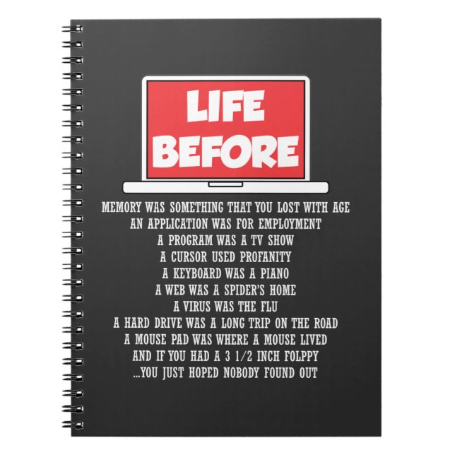 Cuaderno Computadora Geek Programador Software Coder (Frente)