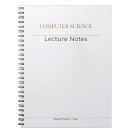 Cuaderno Computer Science Notebook – Minimal Academic Editi
