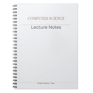 Cuaderno Computer Science Notebook – Minimal Academic Editi