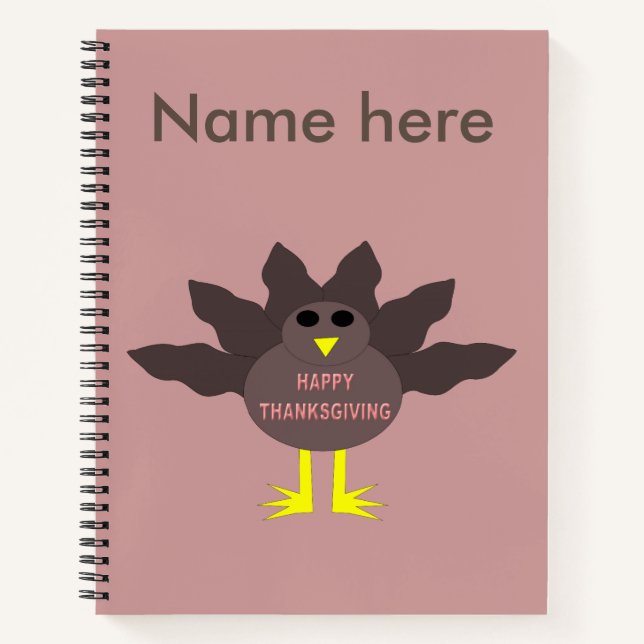 Cuaderno Comunicado de Gracias Desplumó un bloc de notas en (Anverso)