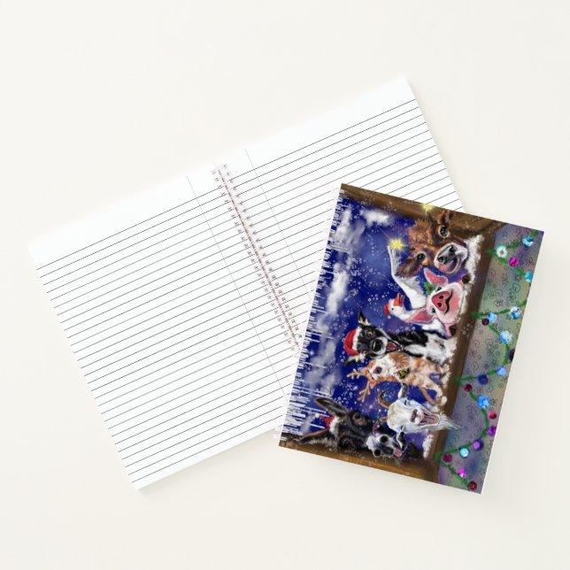 Cuaderno Comunicado de navidades con Fiesta de animales fel (Interior)