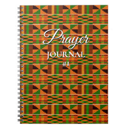 Cuaderno Comunicado de Oración Portátil Africano Kente K47 