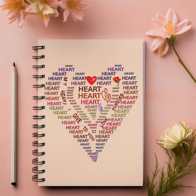 Cuaderno Comunicado de Palabras de Corazón (Words of Heart Photo Notebook)