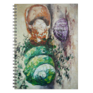 Cuaderno Comunicado de prensa Ann Hayes pintando conchas ma