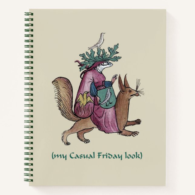 Cuaderno Comunicado de prensa medieval "Viernes Casual" (Anverso)