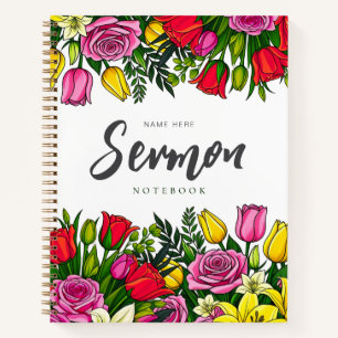 Cuaderno Comunicado de prensa moderno sermón