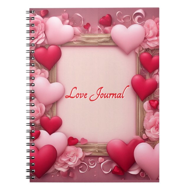 Cuaderno Comunicado de San Valentín de Love Journal (Frente)