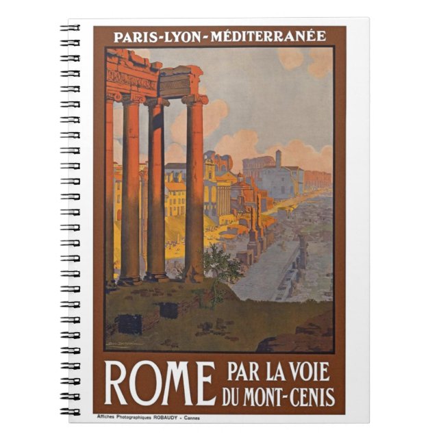 Cuaderno Comunicado de viaje francés de la Antigua Roma (Frente)