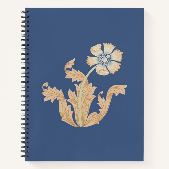 Cuaderno Comunicado de William Morris sobre la espiral de f (Anverso)