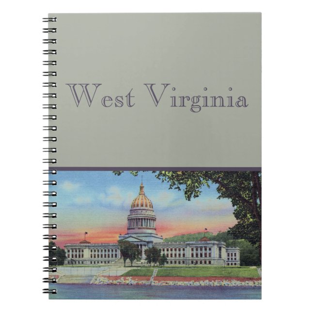 Cuaderno Comunicado del Capitolio del Estado de Virginia Oc (Frente)
