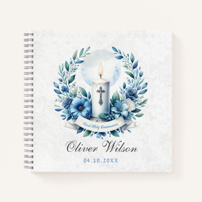 Cuaderno Comunication Candle First Holly Communition Guest  (Anverso)