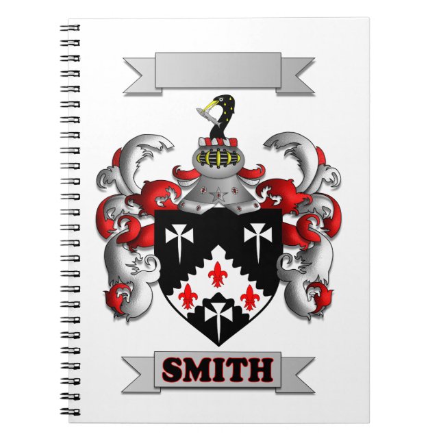 Cuaderno con Apellido Smith y Escudo (Frente)