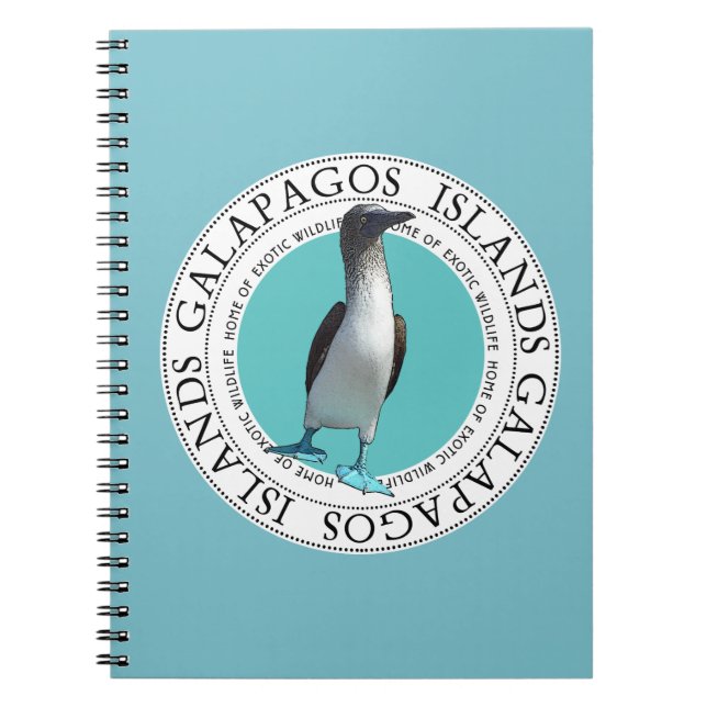 Cuaderno con base azul del bobo (Frente)