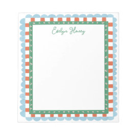 Cuaderno con borde ondulado de colores vibrantes y