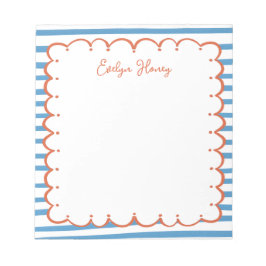 Cuaderno con borde ondulado de colores vibrantes y