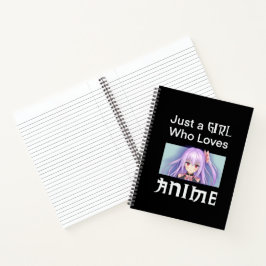 Cuaderno con chica de anime