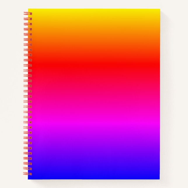 Cuaderno con Colores de Arcoíris (Anverso)