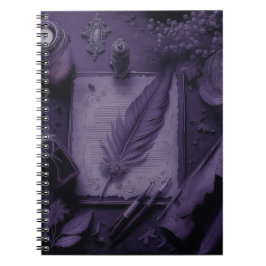 Cuaderno con cubierta de libro gótico