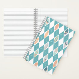Cuaderno con diseño boho de playa y surf