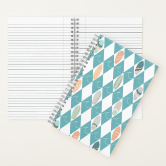 Cuaderno con diseño boho de playa y surf
