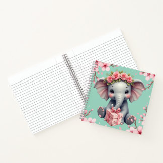 Cuaderno con diseño de elefante.