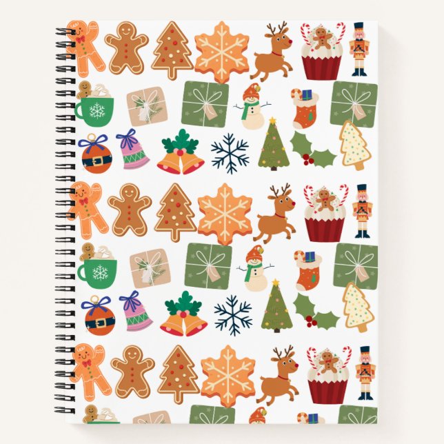 CUADERNO CON DISEÑO NAVIDEÑO (Anverso)
