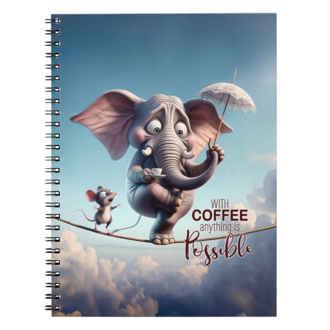 Cuaderno Con el café, todo es posible (Frente)
