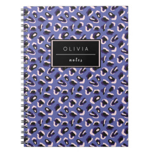 Cuaderno con estampado de animal de color pervinca