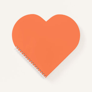 Cuaderno con forma de corazón de coral