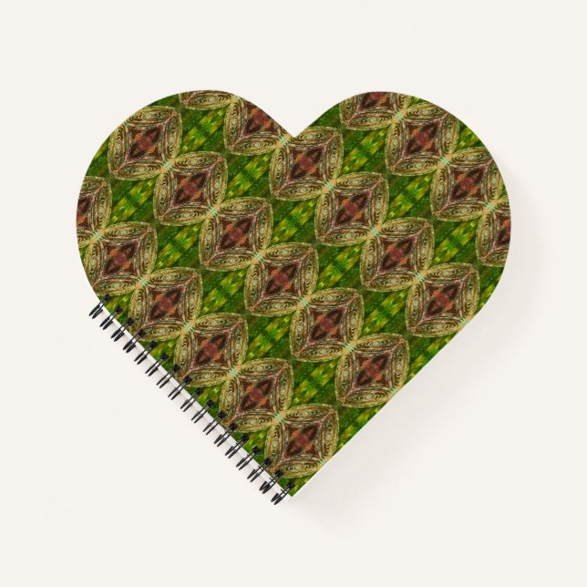 Cuaderno con forma de corazón de galaxia (Anverso)