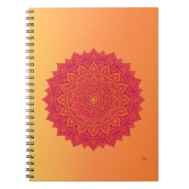 Cuaderno con forma de mandala abstracto