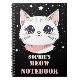 Cuaderno con gato lindo