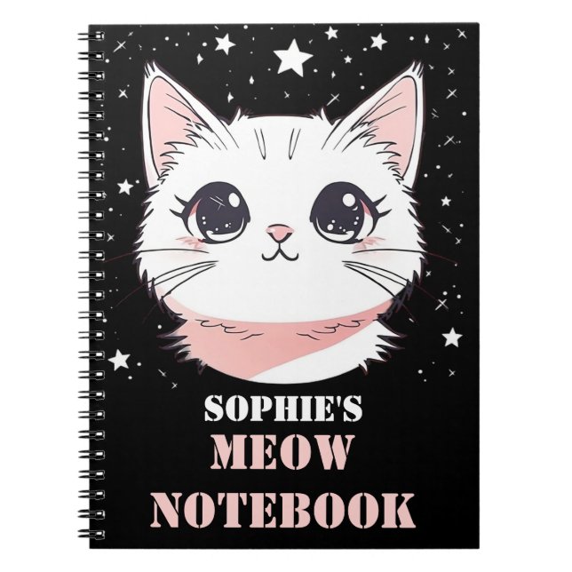 Cuaderno con gato lindo (Frente)