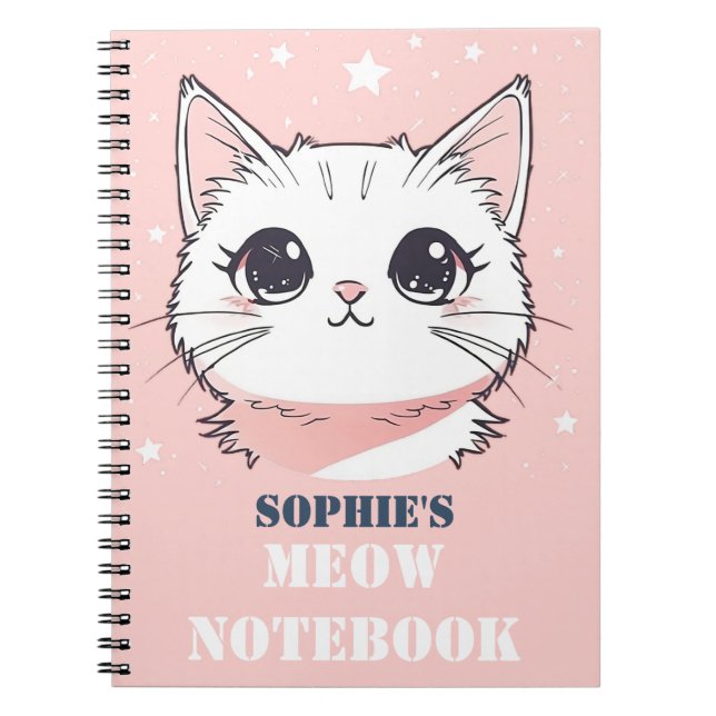 Cuaderno con gato lindo (Frente)