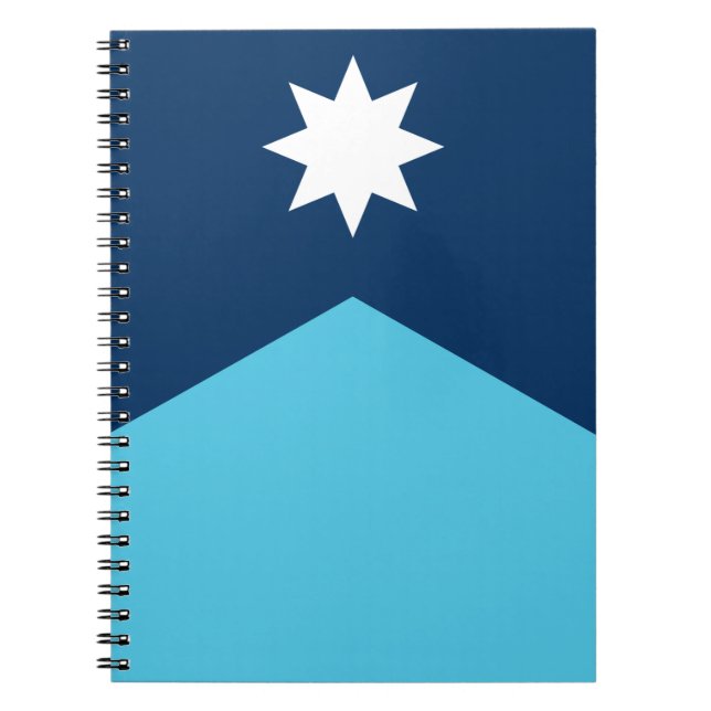 Cuaderno con la bandera de Minnesota, EE. UU. (Frente)