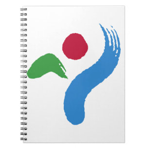 Cuaderno con la bandera de Seúl, Corea del Sur