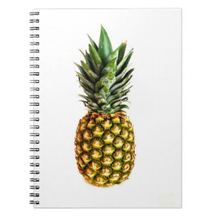 Cuaderno con la impresión de la foto de la piña