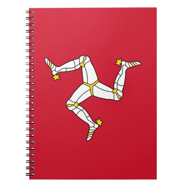 Cuaderno con la isla de la bandera del hombre, (Frente)