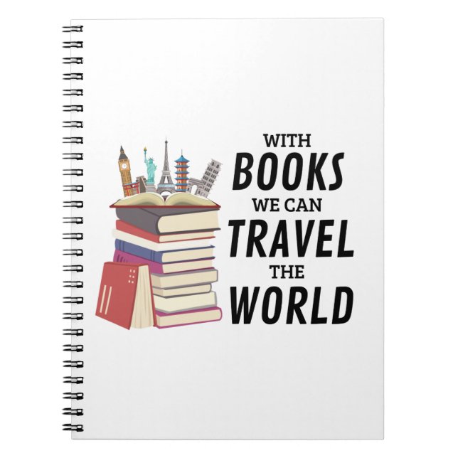 Cuaderno Con Libros Podemos Viajar El Binder P De Los Tres  (Frente)