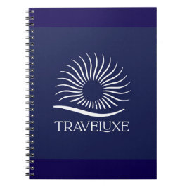 Cuaderno con logotipo de Traveluxe
